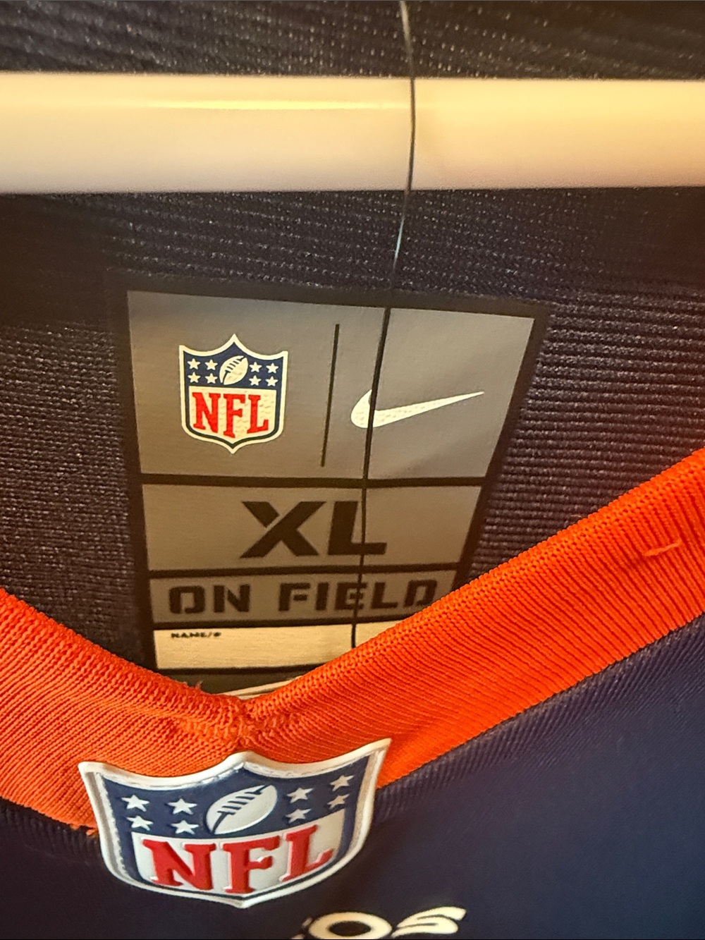 NFL Denver Broncos Navy and Orange #3 Jersey - Picture 2 of 5